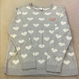 Charter Club Heart Pattern Sweater, Size XL